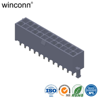 MINI FIT 4.2mm VERTICAL DIP TYPE (Right Post)power ATX connector 