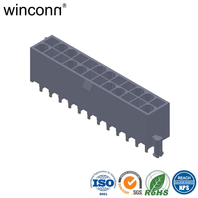 MINI FIT 4.2mm VERTICAL DIP TYPE (Right Post)power ATX connector 