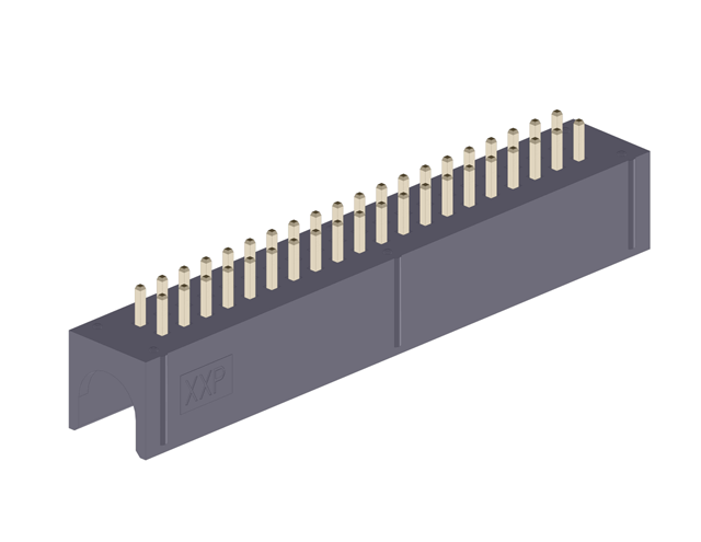 Straight DIP With Mating Jackscrews Box Header connector