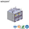 RJ45 2*2 with LED with transformer DIP socket connector 