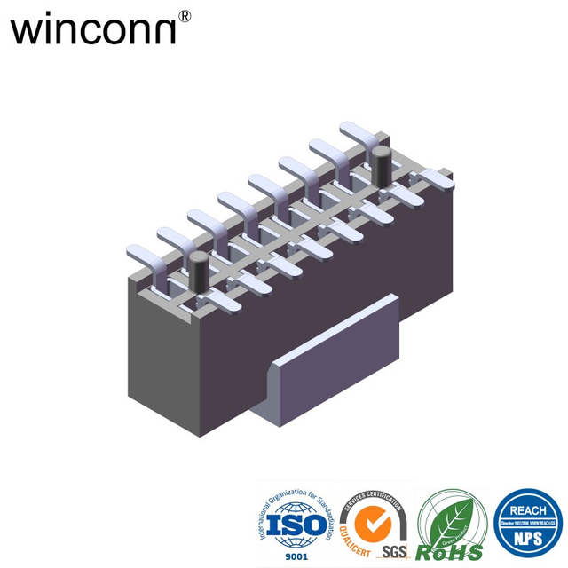 1.27mm with post vertical SMT/SMD Female Header connector for Home Security