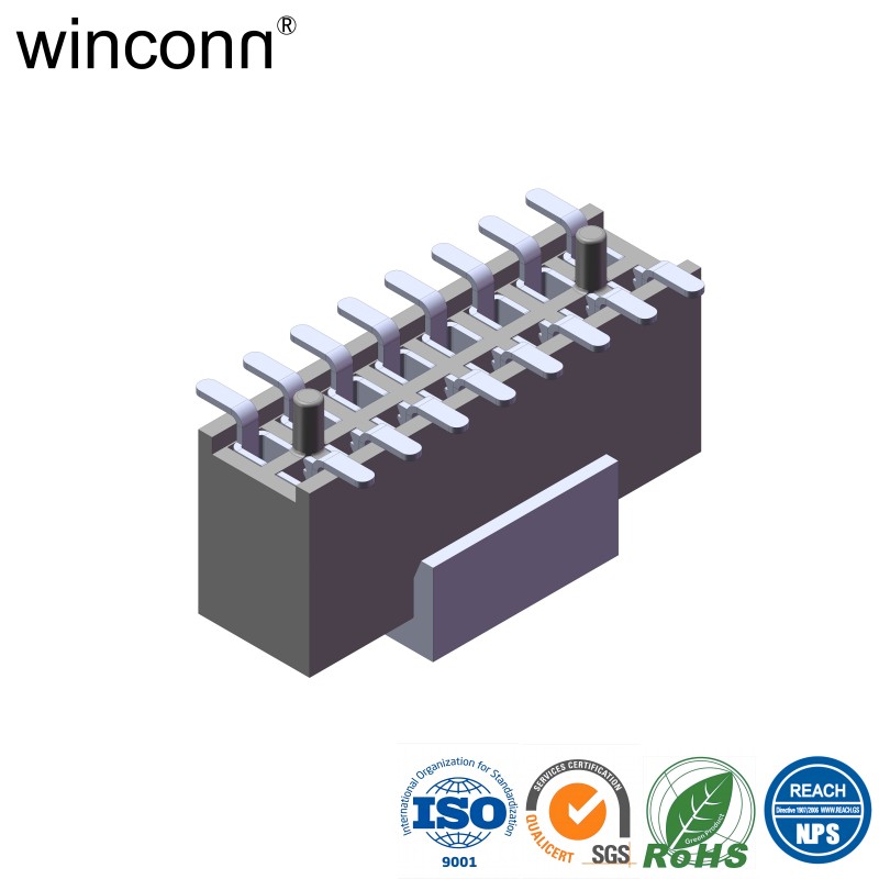 1.27mm with post vertical SMT/SMD Female Header connector for Home Security