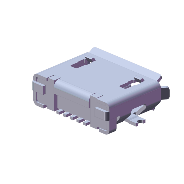 USB 10Gbps Vertical Mounting Style micro USB connector