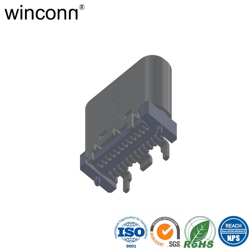 24P Top-Mount Mounting Style USB Type C connector