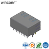 1*2Port Right Angle DIP RJ46 connector