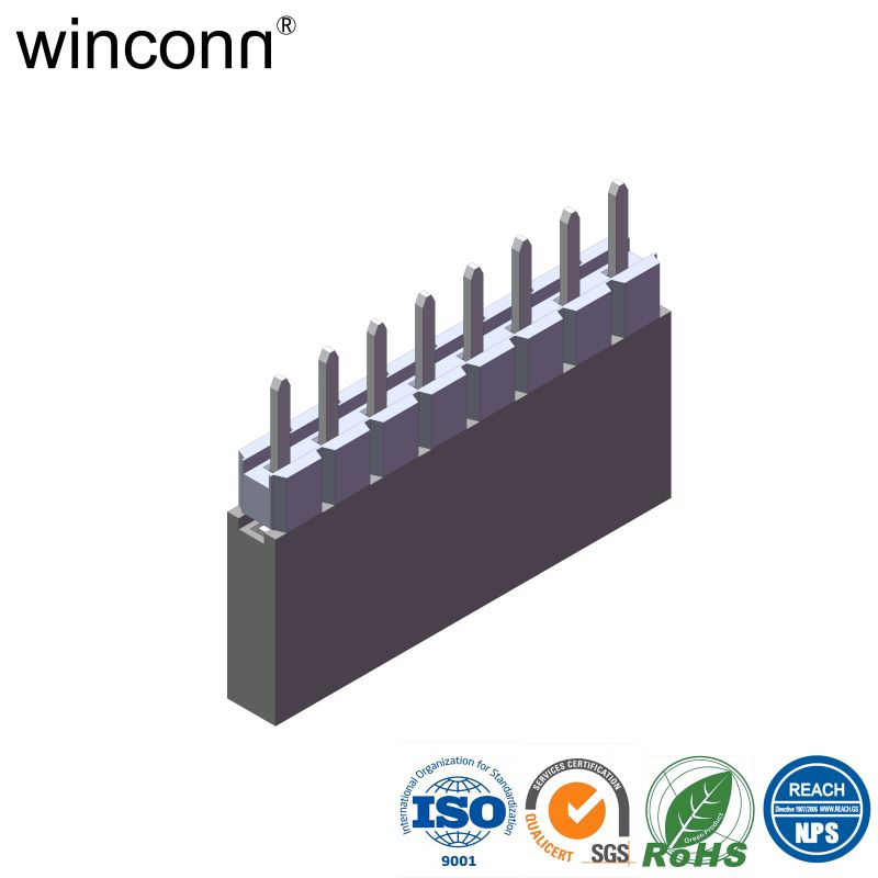 Housing Thickness=11.00mm Solder Lug Female Header connector from China ...
